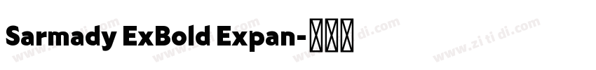 Sarmady ExBold Expan字体转换